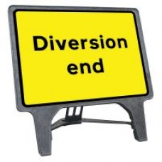 Diversion End Q Sign